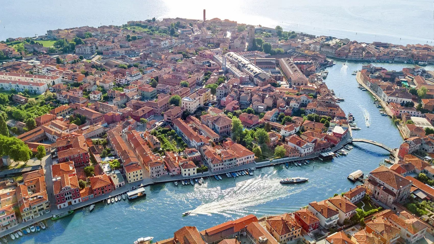 Vue aérienne de l'île de Murano